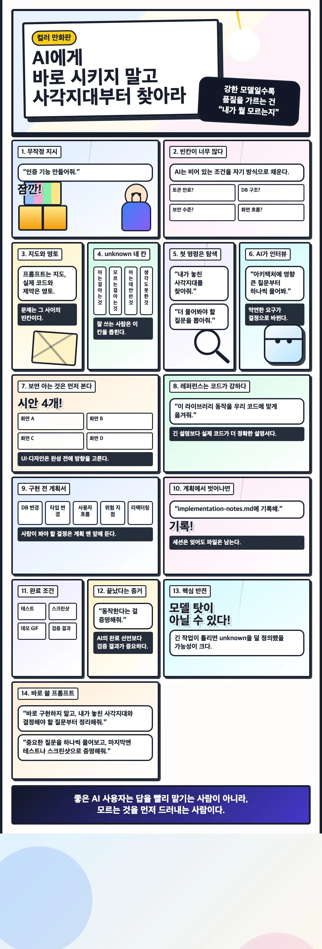 AI에게 바로 시키지 말고 사각지대부터 찾아라